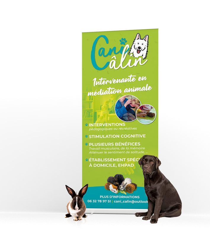 Roll-up publicitaire CaniCâlin