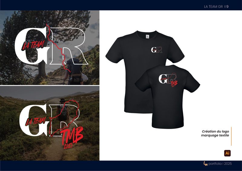 La Team GR : logo et marquage textile
